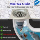 Thoát sàn tự động - thoát sàn 1 chiều chống nước trào ngược